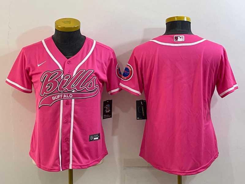 Women's Buffalo Bills Blank Pink With Patch Cool Base Stitched Baseball Jersey,We sell and wholesale Women's Buffalo Bills Blank Pink With Patch Cool Base Stitched Baseball Jersey on line form chian!